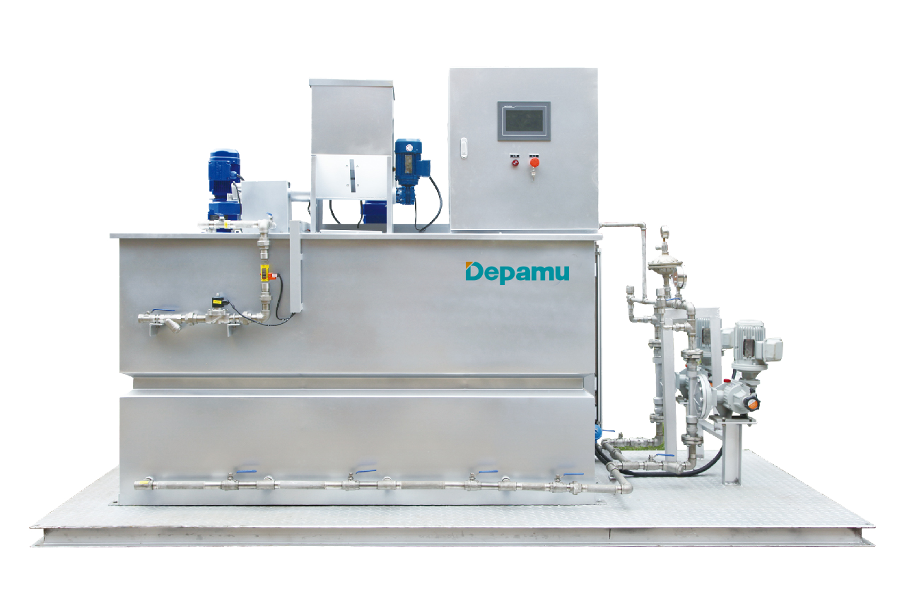 Fully automatic dissolving and dosing device / dry powder dosing device